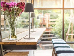 MeineWunschleuchte 2er SET Outdoor Akku Tischlampen Grau Ohne Kabel - LED & RGB - Höhe 38cm -Bestes Beleuchtungs Geschäft 2er set outdoor akku tischlampen grau ohne kabel l 5