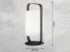 MeineWunschleuchte 2er SET Outdoor Akku Tischlampen Ohne Kabel Mit Fernbedienung & RGB - 25cm -Bestes Beleuchtungs Geschäft 2er set outdoor akku tischlampen ohne kabel mit fe 2