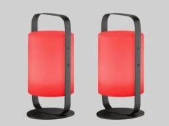 MeineWunschleuchte 2er SET Outdoor Akku Tischlampen Ohne Kabel Mit Fernbedienung & RGB - 25cm -Bestes Beleuchtungs Geschäft 2er set outdoor akku tischlampen ohne kabel mit fe 4