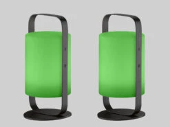 MeineWunschleuchte 2er SET Outdoor Akku Tischlampen Ohne Kabel Mit Fernbedienung & RGB - 25cm -Bestes Beleuchtungs Geschäft 2er set outdoor akku tischlampen ohne kabel mit fe 6