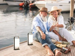 MeineWunschleuchte 2er SET Outdoor Akku Tischlampen Ohne Kabel Mit Fernbedienung & RGB - 25cm -Bestes Beleuchtungs Geschäft 2er set outdoor akku tischlampen ohne kabel mit fe 9