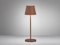 MeineWunschleuchte 2er SET Outdoor Akku Tischlampen Rostoptik Mit USB Ladefunktion, Höhe 34cm -Bestes Beleuchtungs Geschäft 2er set outdoor akku tischlampen rostoptik mit usb 2