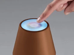 MeineWunschleuchte 2er SET Outdoor Akku Tischlampen Rostoptik Mit USB Ladefunktion, Höhe 34cm -Bestes Beleuchtungs Geschäft 2er set outdoor akku tischlampen rostoptik mit usb 5