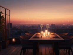 MeineWunschleuchte 2er SET Outdoor Akku Tischlampen Rostoptik Mit USB Ladefunktion, Höhe 34cm -Bestes Beleuchtungs Geschäft 2er set outdoor akku tischlampen rostoptik mit usb 7