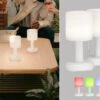FHL Easy 2er SET Outdoor Akku Tischlampen TERMOLI Ohne Kabel - Dimmbar & RGB - Höhe 25cm 2 FHL Easy 2er SET Outdoor Akku Tischlampen TERMOLI Ohne Kabel - Dimmbar & RGB - Höhe 25cm -Bestes Beleuchtungs Geschäft 2er set outdoor akku tischlampen termoli ohne kabe