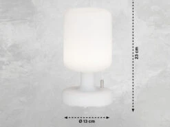 FHL Easy 2er SET Outdoor Akku Tischlampen TERMOLI Ohne Kabel - Dimmbar & RGB - Höhe 25cm -Bestes Beleuchtungs Geschäft 2er set outdoor akku tischlampen termoli ohne kabe 2
