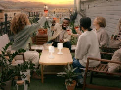 FHL Easy 2er SET Outdoor Akku Tischlampen TERMOLI Ohne Kabel - Dimmbar & RGB - Höhe 25cm -Bestes Beleuchtungs Geschäft 2er set outdoor akku tischlampen termoli ohne kabe 4