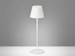 MeineWunschleuchte 2er SET Outdoor Akku Tischlampen Weiß Ohne Kabel - LED & RGB - Höhe 38cm -Bestes Beleuchtungs Geschäft 2er set outdoor akku tischlampen weiss ohne kabel 1 2