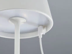 MeineWunschleuchte 2er SET Outdoor Akku Tischlampen Weiß Ohne Kabel - LED & RGB - Höhe 38cm -Bestes Beleuchtungs Geschäft 2er set outdoor akku tischlampen weiss ohne kabel 1 6