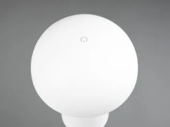 MeineWunschleuchte 2er SET Outdoor LED Akku Tischleuchten Touch Dimmer, Weiß Höhe 21cm -Bestes Beleuchtungs Geschäft 2er set outdoor led akku tischleuchten touch dimme 5