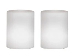 MeineWunschleuchte 2er SET Outdoor Solar Tischleuchten 15cm Klein Mit Fernbedienung & RGB LED -Bestes Beleuchtungs Geschäft 2er set outdoor solar tischleuchten 15cm klein mit 1