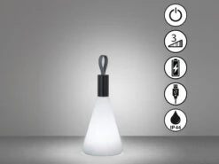 MeineWunschleuchte 2er SET Outdoor Tischleuchten 31,5cm Ohne Kabel - Dimmbar & USB Aufladbar -Bestes Beleuchtungs Geschäft 2er set outdoor tischleuchten 315cm ohne kabel dim 3