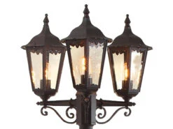 Konstsmide 2er-Set Schwarze Gartenlaterne FIRENZE 3 X E27 Inkl. Pfahl Und Fundament -Bestes Beleuchtungs Geschäft 2er set schwarze gartenlaterne firenze 3 x e27 ink 2