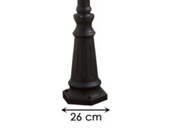 Konstsmide 2er-Set Schwarze Gartenlaterne FIRENZE 3 X E27 Inkl. Pfahl Und Fundament -Bestes Beleuchtungs Geschäft 2er set schwarze gartenlaterne firenze 3 x e27 ink 3