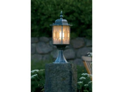 Konstsmide 2er-Set Sockelleuchten MILANO, E27, Bleikristalloptik, IP43, Höhe 51 Cm -Bestes Beleuchtungs Geschäft 2er set sockelleuchten milano e27 bleikristallopti 2