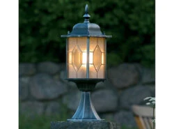 Konstsmide 2er-Set Sockelleuchten MILANO, E27, Bleikristalloptik, IP43, Höhe 51 Cm -Bestes Beleuchtungs Geschäft 2er set sockelleuchten milano e27 bleikristallopti 3