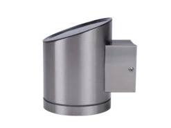 MeineWunschleuchte 2er-Set Solar Außenwandleuchten Edelstahl, Ø Ca. 9 Cm, Dämmerungssensor -Bestes Beleuchtungs Geschäft 2er set solar aussenwandleuchten edelstahl ca 9 cm 9