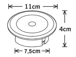 Konstsmide 2er-Set Solar LED-Bodenspot, Edelstahl, Ø 11cm, Je Spot Bis 100kg Belastbar -Bestes Beleuchtungs Geschäft 2er set solar led bodenspot edelstahl 11cm je spot 3