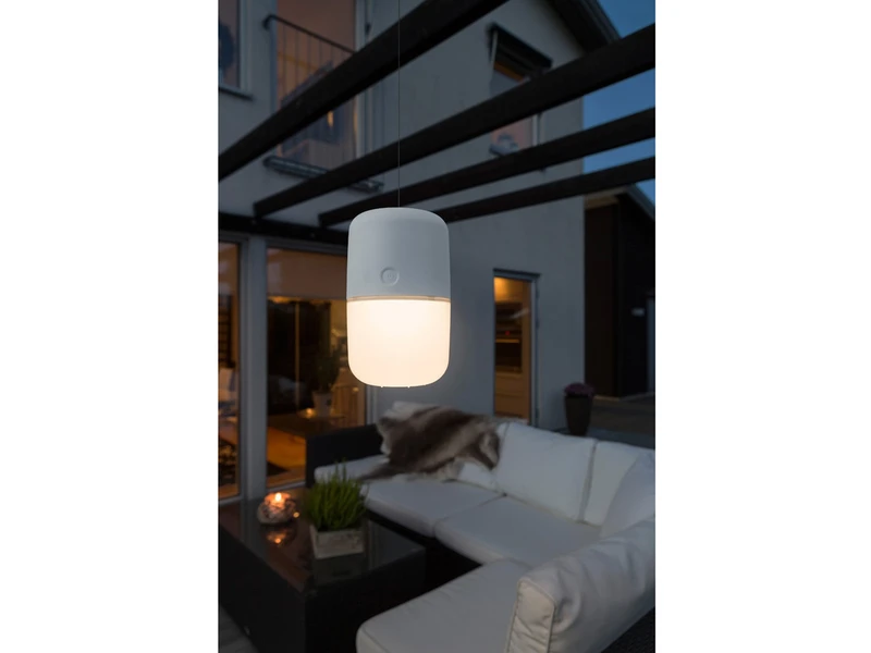 Konstsmide 2er Set Solar LED Leuchte ASSISI Mit 3-Stufen Dimmer & USB-Kabel, IP44, Weiß 8 Konstsmide 2er Set Solar LED Leuchte ASSISI Mit 3-Stufen Dimmer & USB-Kabel, IP44, Weiß – Bild 6