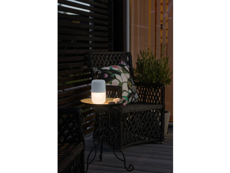 Konstsmide 2er Set Solar LED Leuchte ASSISI Mit 3-Stufen Dimmer & USB-Kabel, IP44, Weiß 9 Konstsmide 2er Set Solar LED Leuchte ASSISI Mit 3-Stufen Dimmer & USB-Kabel, IP44, Weiß – Bild 7