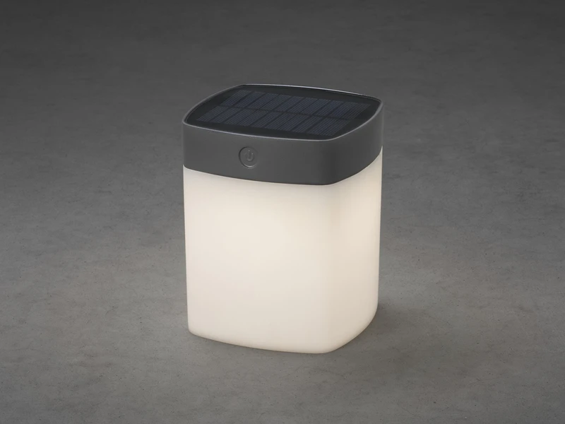 Konstsmide 2er Set Solar LED Leuchte Mit 3-Stufen Dimmer ASSISI, Höhe 14,5cm, IP44, Grau 6 Konstsmide 2er Set Solar LED Leuchte Mit 3-Stufen Dimmer ASSISI, Höhe 14,5cm, IP44, Grau – Bild 4