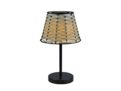 MeineWunschleuchte 2er SET Solar LED Tischleuchten Schwarz Mit Lampenschirm Rattanoptik Höhe 32cm 23 MeineWunschleuchte 2er SET Solar LED Tischleuchten Schwarz Mit Lampenschirm Rattanoptik Höhe 32cm -Bestes Beleuchtungs Geschäft 2er set solar led tischleuchten schwarz mit lampen 10