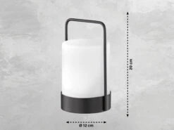 MeineWunschleuchte 2er SET Solar Tischleuchten Mit Fernbedienung & RGB LED - 20cm -Bestes Beleuchtungs Geschäft 2er set solar tischleuchten mit fernbedienung rgb 1 2