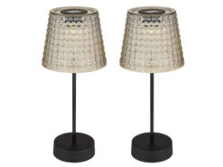 Globo 2er Set Solarbetriebene LED Outdoor Tischleuchten Rauchfarbig, Höhe 29cm 8 Globo 2er Set Solarbetriebene LED Outdoor Tischleuchten Rauchfarbig, Höhe 29cm -Bestes Beleuchtungs Geschäft 2er set solarbetriebene led outdoor tischleuchten 1 7