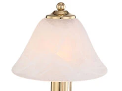 Globo 2er Set Tischleuchten ANTIQUE Messing Mit Glasschirm Alabaster, Touch Ein/Aus -Bestes Beleuchtungs Geschäft 2er set tischleuchten antique messing mit glasschi 2