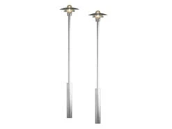 Konstsmide 2er Set Wegeleuchten Gartenlaterne MODENA Galv. Stahl, E27, Höhe 225 Cm, IP44 -Bestes Beleuchtungs Geschäft 2er set wegeleuchten gartenlaterne modena galv sta 1