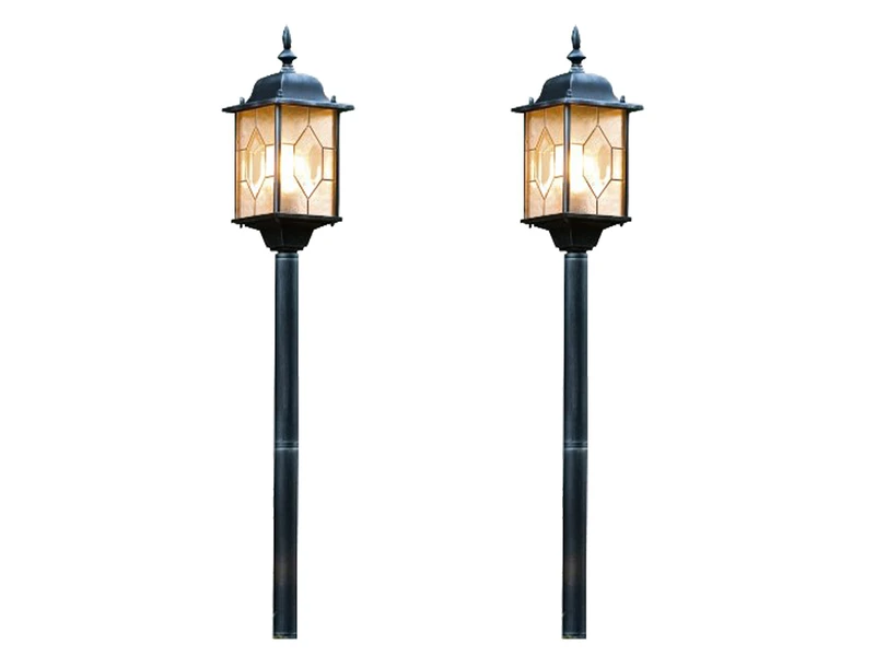 Konstsmide 2er-Set Wegeleuchten MILANO, E27, Bleikristalloptik, IP43, Höhe 105 Cm 3 Konstsmide 2er-Set Wegeleuchten MILANO, E27, Bleikristalloptik, IP43, Höhe 105 Cm