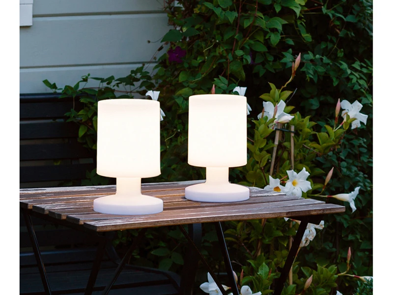 MeineWunschleuchte 2er SET Wiederaufladbare LED Außentischleuchte Mit AKKU, Höhe 25cm 9 MeineWunschleuchte 2er SET Wiederaufladbare LED Außentischleuchte Mit AKKU, Höhe 25cm – Bild 7