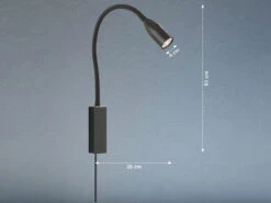 Fischer & Honsel 2in1 LED Wandleuchte & Bettleuchte STEN Schwarz Dimmbar, Schwanenhals Leselampe 14 Fischer & Honsel 2in1 LED Wandleuchte & Bettleuchte STEN Schwarz Dimmbar, Schwanenhals Leselampe -Bestes Beleuchtungs Geschäft 2in1 led wandleuchte bettleuchte sten schwarz dimm 3