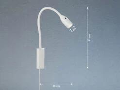 Fischer & Honsel 2in1 LED Wandleuchte & Bettleuchte STEN Weiß Dimmbar, Schwanenhals Leseleuchte -Bestes Beleuchtungs Geschäft 2in1 led wandleuchte bettleuchte sten weiss dimmba 3