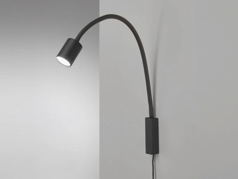 Fischer & Honsel 2in1 Wandleuchte & Bettleuchte JUSTI Schwarz, Schwanenhals Leseleuchte 5 Fischer & Honsel 2in1 Wandleuchte & Bettleuchte JUSTI Schwarz, Schwanenhals Leseleuchte – Bild 3