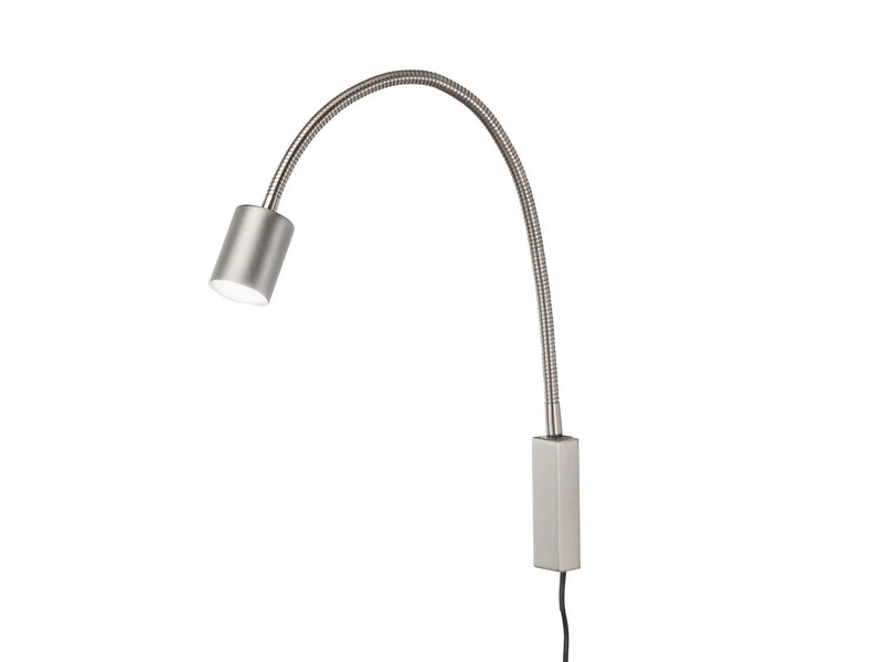 Fischer & Honsel 2in1 Wandleuchte & Bettleuchte JUSTI Silber, Schwanenhals Leseleuchte 4 Fischer & Honsel 2in1 Wandleuchte & Bettleuchte JUSTI Silber, Schwanenhals Leseleuchte – Bild 2