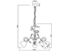 MeineWunschleuchte 3 Flammiger Antik Look Rost Kronleuchter Mit LED & Florentiner Design, Ø 70cm 15 MeineWunschleuchte 3 Flammiger Antik Look Rost Kronleuchter Mit LED & Florentiner Design, Ø 70cm -Bestes Beleuchtungs Geschäft 3 flammiger antik look rost kronleuchter mit led f 6
