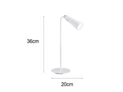 Reality Leuchten 3 In 1 LED Akku Tischleuchte MAXI Mit Klemm- & Klebestation, Weiß H: 36cm -Bestes Beleuchtungs Geschäft 3 in 1 led akku tischleuchte maxi mit klemm klebes 11