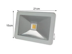 Perel 30 Watt LED Strahler ALU 2er SET, 3000 Kelvin Warmweiß, IP65, 15x21cm -Bestes Beleuchtungs Geschäft 30 watt led strahler alu 2er set 3000 kelvin warmw 3