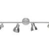 Wofi 4-flammige LED Deckenleuchte LESTER In Nickel Matt / Chrom, Spots Schwenkbar -Bestes Beleuchtungs Geschäft 4 flammige led deckenleuchte lester in nickel matt