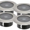 Konstsmide 4er-Set Solar LED-Bodenspot, Edelstahl, Ø 11cm, Je Spot Bis 100kg Belastbar -Bestes Beleuchtungs Geschäft 4er set solar led bodenspot edelstahl 11cm je spot