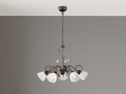 MeineWunschleuchte 5 Flammiger Antik Look Rost Kronleuchter Mit LED & Florentiner Design, Ø 70cm 10 MeineWunschleuchte 5 Flammiger Antik Look Rost Kronleuchter Mit LED & Florentiner Design, Ø 70cm -Bestes Beleuchtungs Geschäft 5 flammiger antik look rost kronleuchter mit led f 2