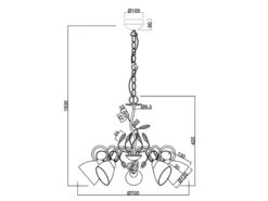 MeineWunschleuchte 5 Flammiger Antik Look Rost Kronleuchter Mit LED & Florentiner Design, Ø 70cm 13 MeineWunschleuchte 5 Flammiger Antik Look Rost Kronleuchter Mit LED & Florentiner Design, Ø 70cm -Bestes Beleuchtungs Geschäft 5 flammiger antik look rost kronleuchter mit led f 5