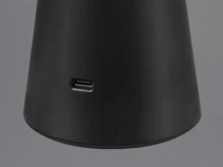 MeineWunschleuchte Akku LED Tischleuchte 2er SET Dimmbar, Für Innen & Außen, Schwarz Höhe 28cm -Bestes Beleuchtungs Geschäft akku led tischleuchte 2er set dimmbar fuer innen a 7