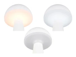 Reality Leuchten Akku LED Tischleuchte FUNGO Kabellos Für Innen & Außen, Weiß - Höhe 30cm -Bestes Beleuchtungs Geschäft akku led tischleuchte fungo kabellos fuer innen au 7