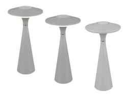 Reality Leuchten Akku LED Tischleuchte TORREZ Dimmbar, Für Innen & Außen, Grau Höhe 28cm -Bestes Beleuchtungs Geschäft akku led tischleuchte torrez dimmbar fuer innen au 15