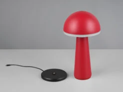 MeineWunschleuchte Akku LED Tischleuchten 2er SET Kabellos Für Innen & Außen, Rot - Höhe 30cm -Bestes Beleuchtungs Geschäft akku led tischleuchten 2er set kabellos fuer innen 17