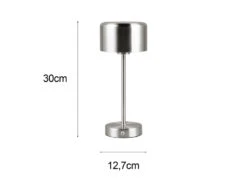 Reality Leuchten Akku Tischleuchte JEFF Per USB Aufladbar, Sensordimmer, Silber Matt, 30cm 14 Reality Leuchten Akku Tischleuchte JEFF Per USB Aufladbar, Sensordimmer, Silber Matt, 30cm -Bestes Beleuchtungs Geschäft akku tischleuchte jeff per usb aufladbar sensordim 3