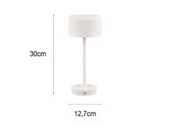 Reality Leuchten Akku Tischleuchte JEFF Per USB Aufladbar, Sensordimmer, Weiß, 30cm -Bestes Beleuchtungs Geschäft akku tischleuchte jeff per usb aufladbar sensordim 30