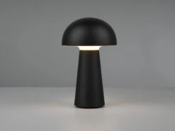 Reality Leuchten Akku Tischleuchte LENNON Ohne Kabel Per USB Ladbar & Dimmbar, Schwarz, H. 21cm -Bestes Beleuchtungs Geschäft akku tischleuchte lennon ohne kabel per usb ladbar 2